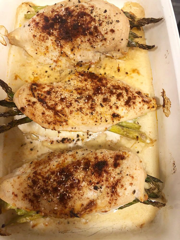 Cheesy Asparagus Stuffed Chicken Breast Cheesy Asparagus Stuffed Chicken Breast