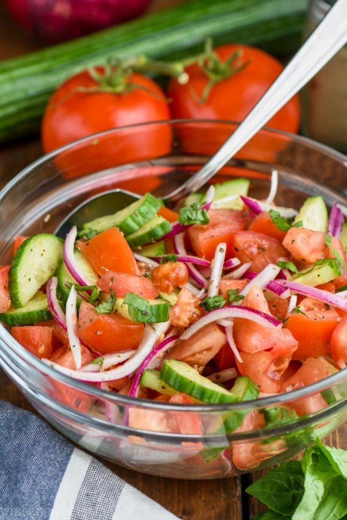 Cucumber and tomato salad recipe
