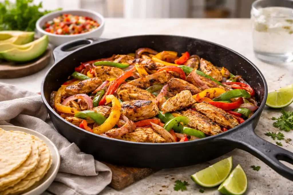 healthy chicken fajitas weeknight meal