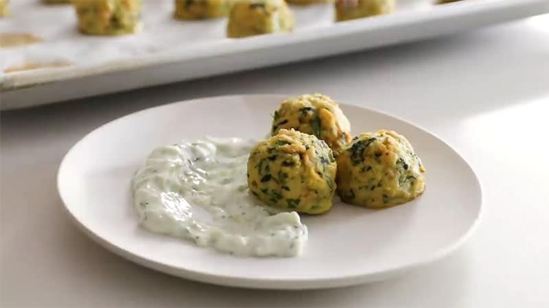 Baked tuna meatballs