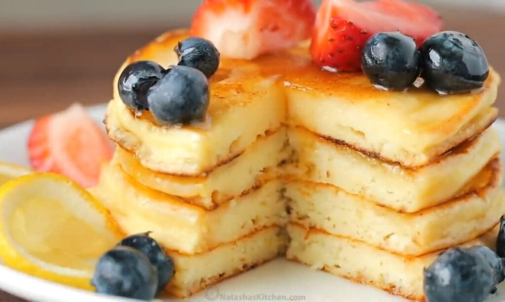 Fluffy Lemon Ricotta Pancakes recipe