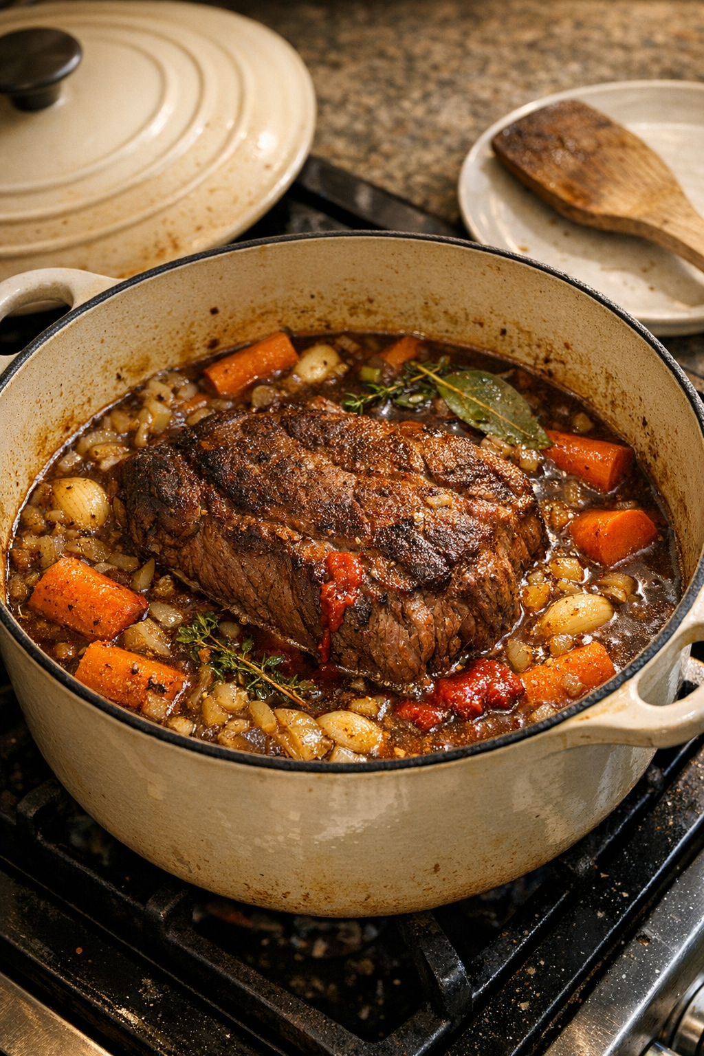 Step-by-step preparation of classic pot roast