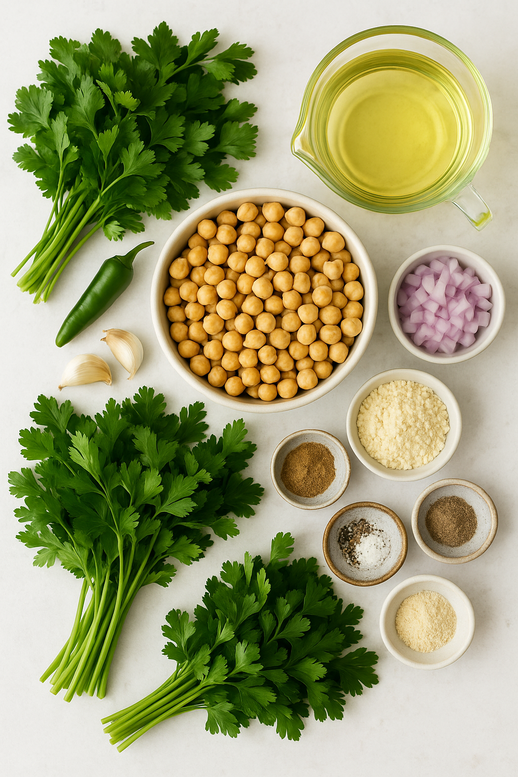 Ingredients for Falafel