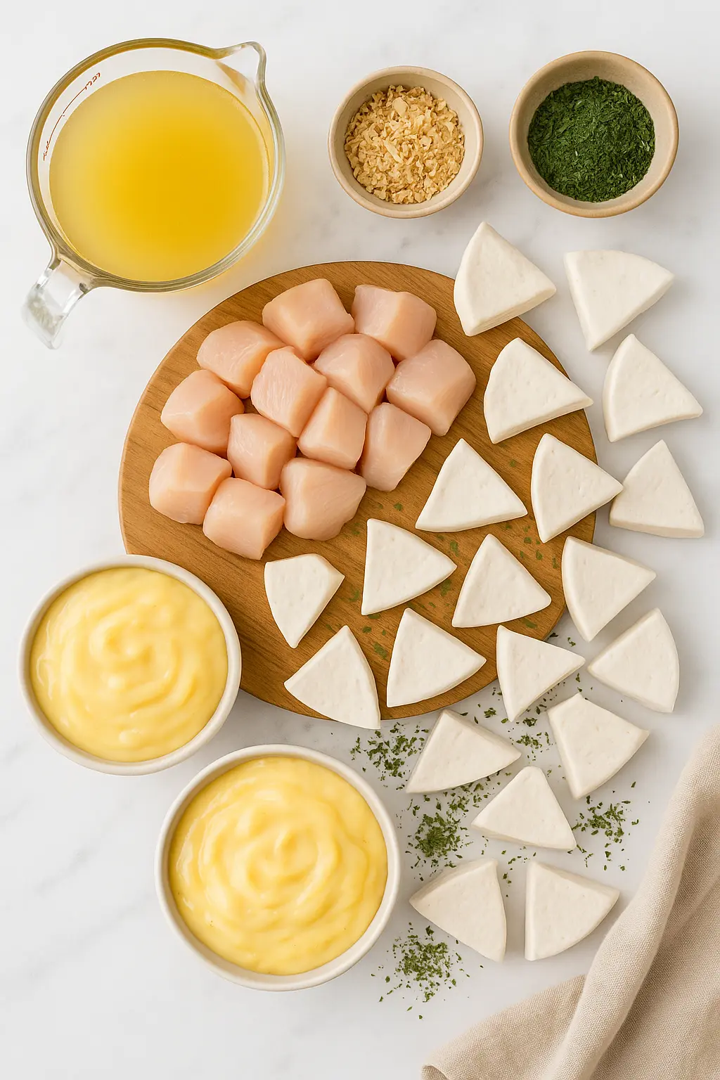 Ingredients for Instant Pot Chicken and Dumplings