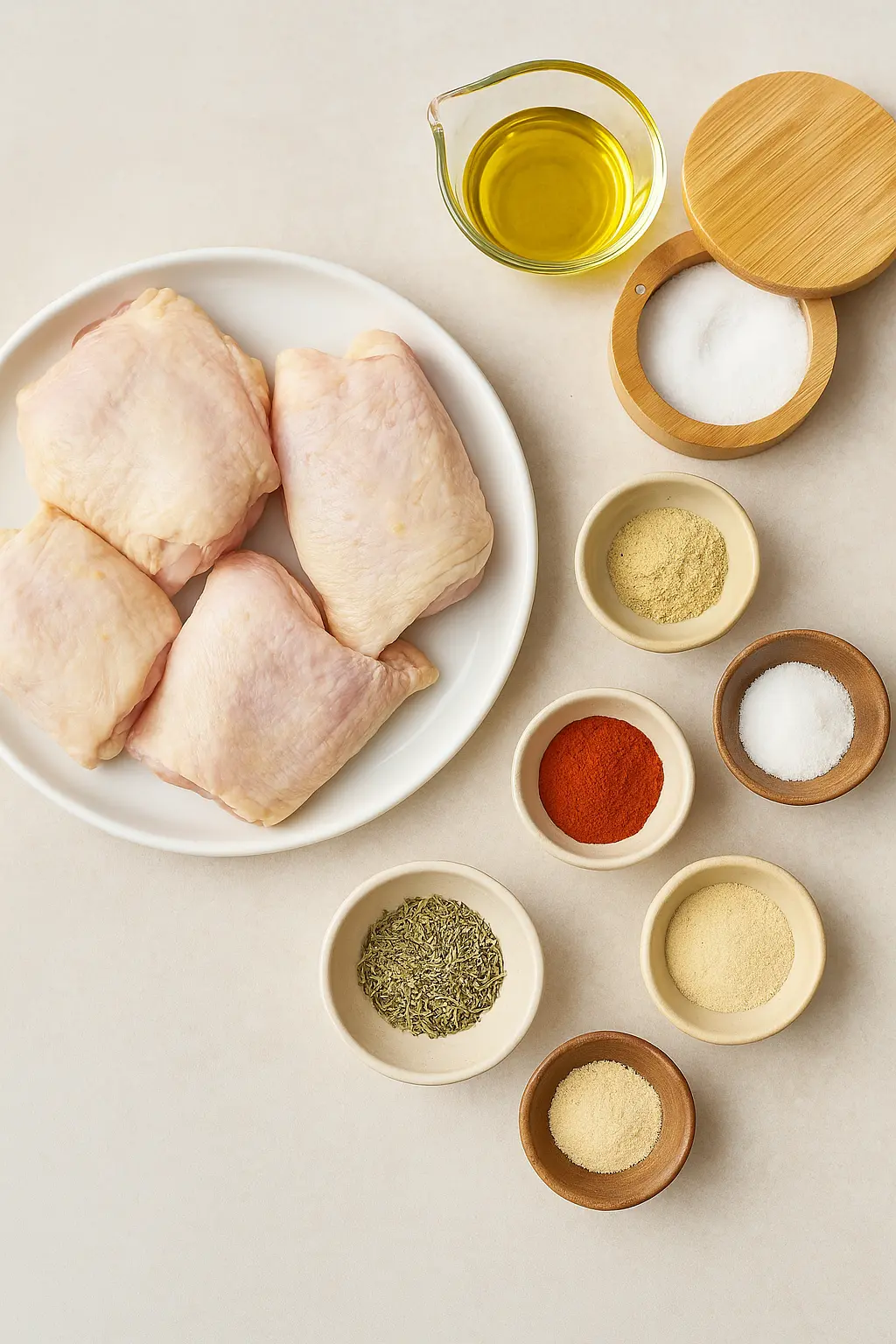 Ingredients for Air Fryer Chicken Thighs