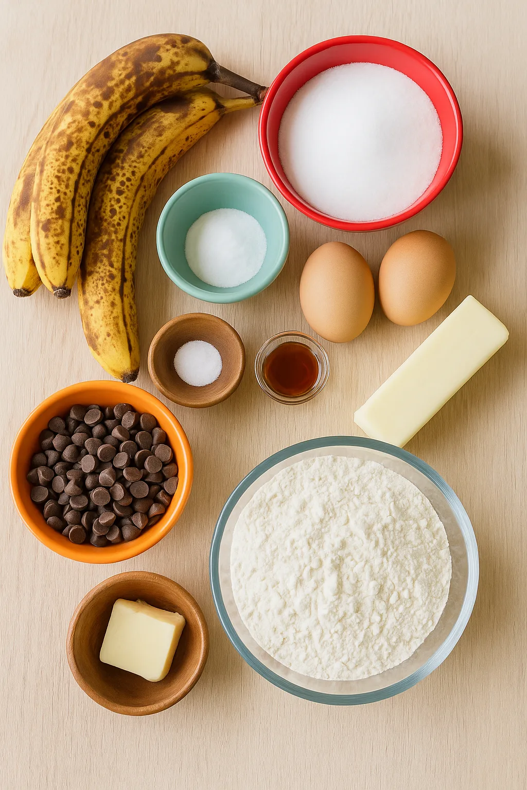 Ingredients for Banana Muffin