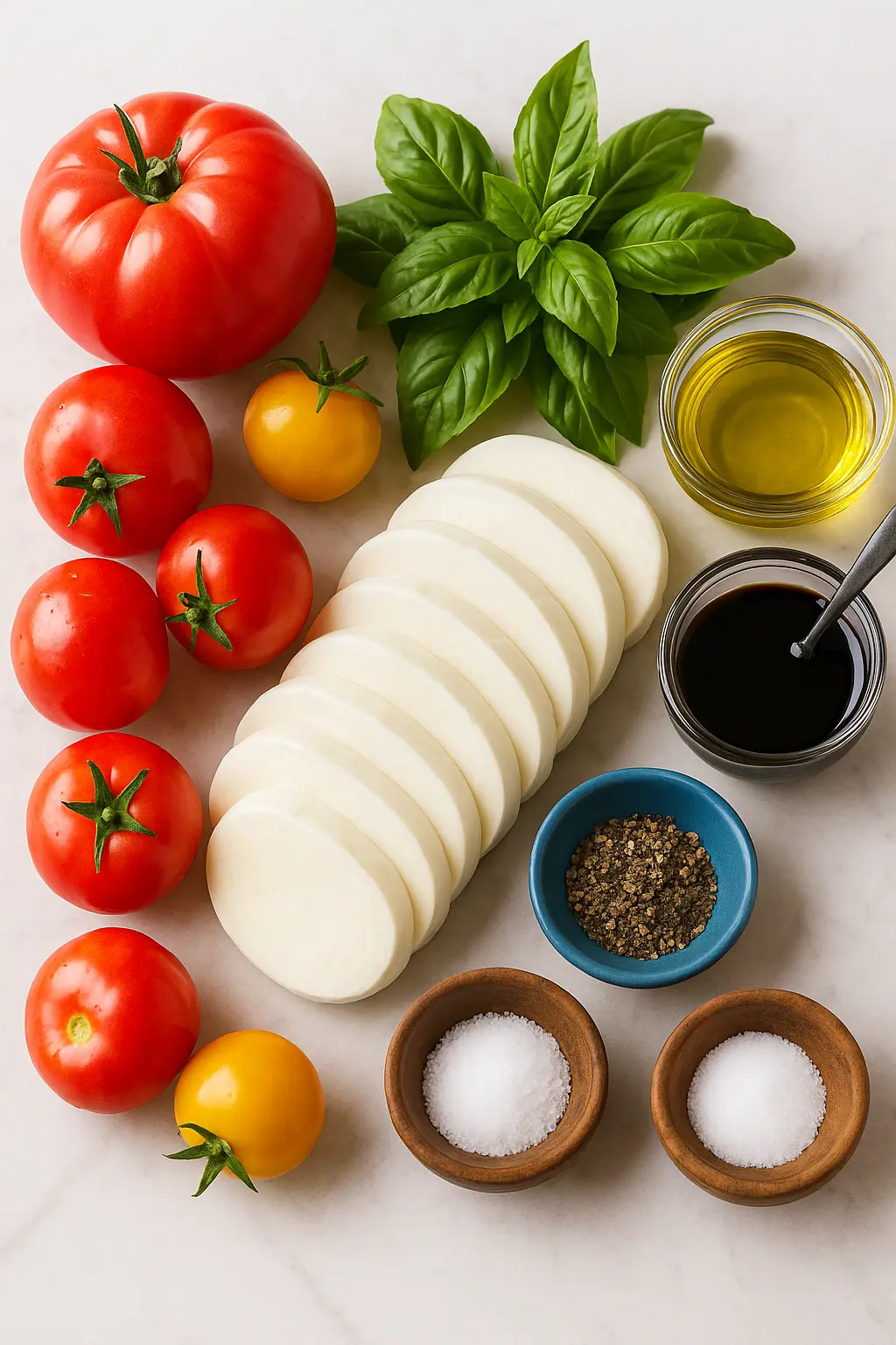 Ingredients for Caprese Salad