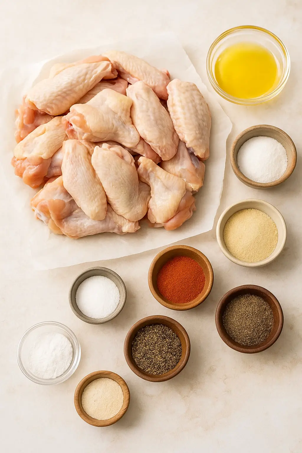 Ingredients for Chicken Wings