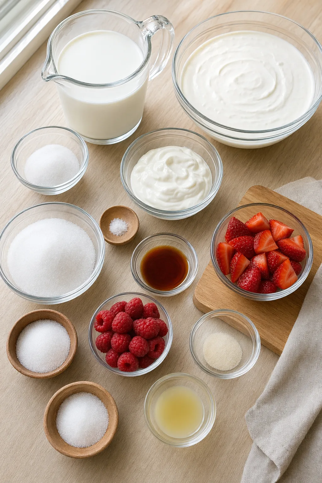 Ingredients for Panna Cotta