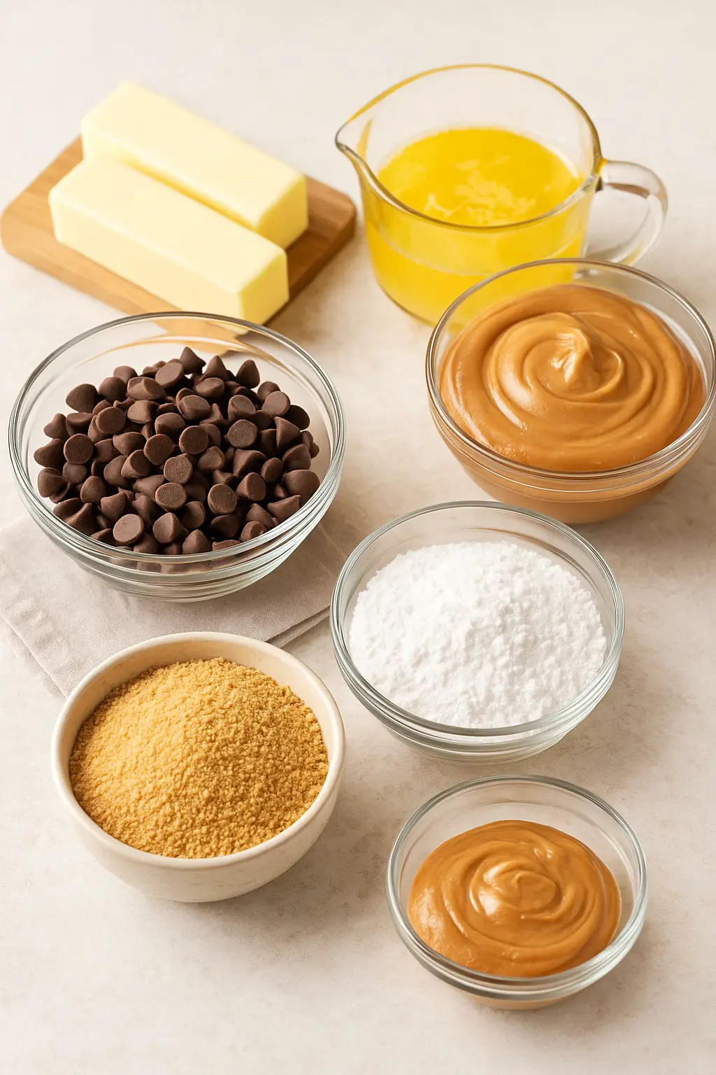 Ingredients for Peanut Butter Bars