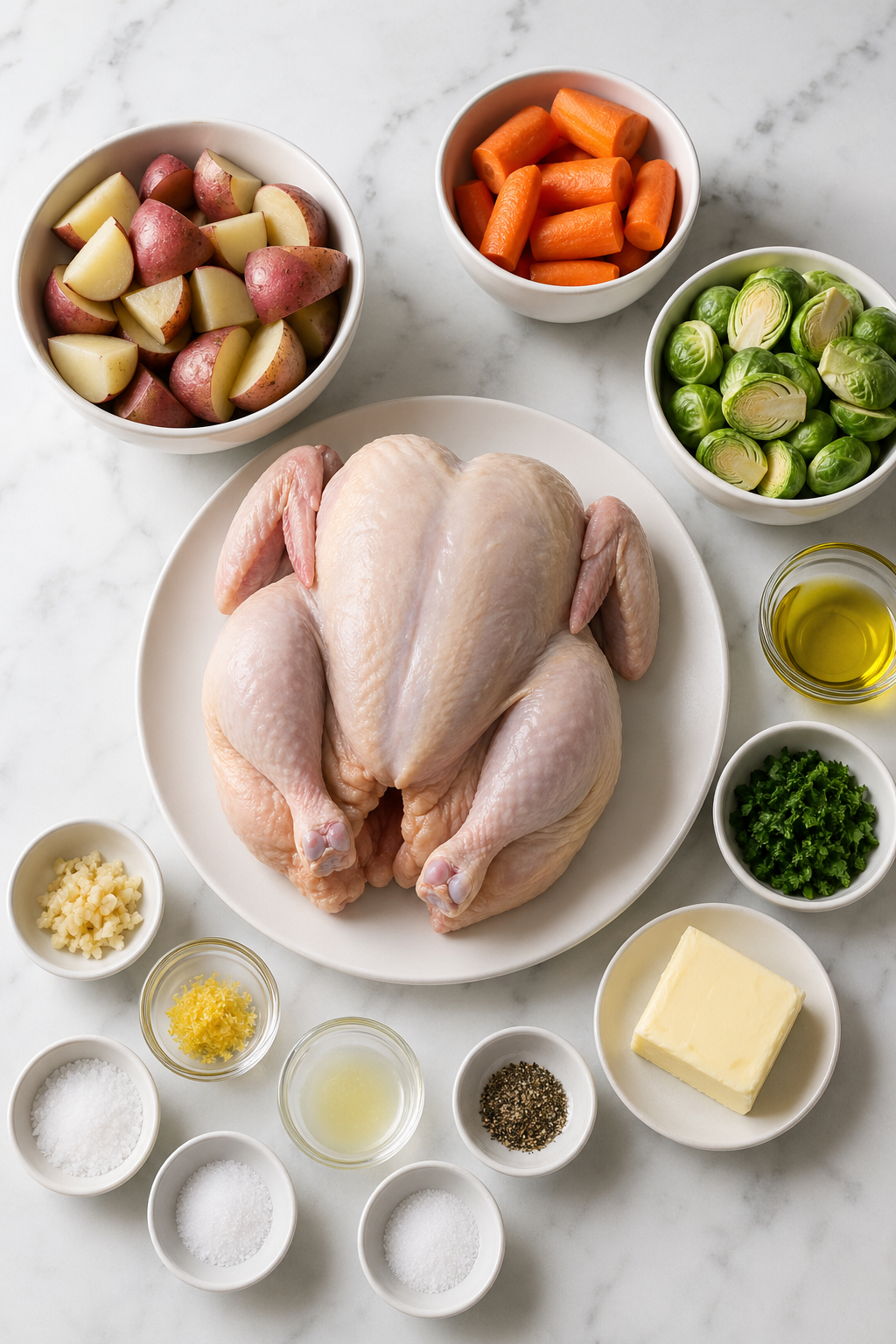 Ingredients for Spatchcock Chicken