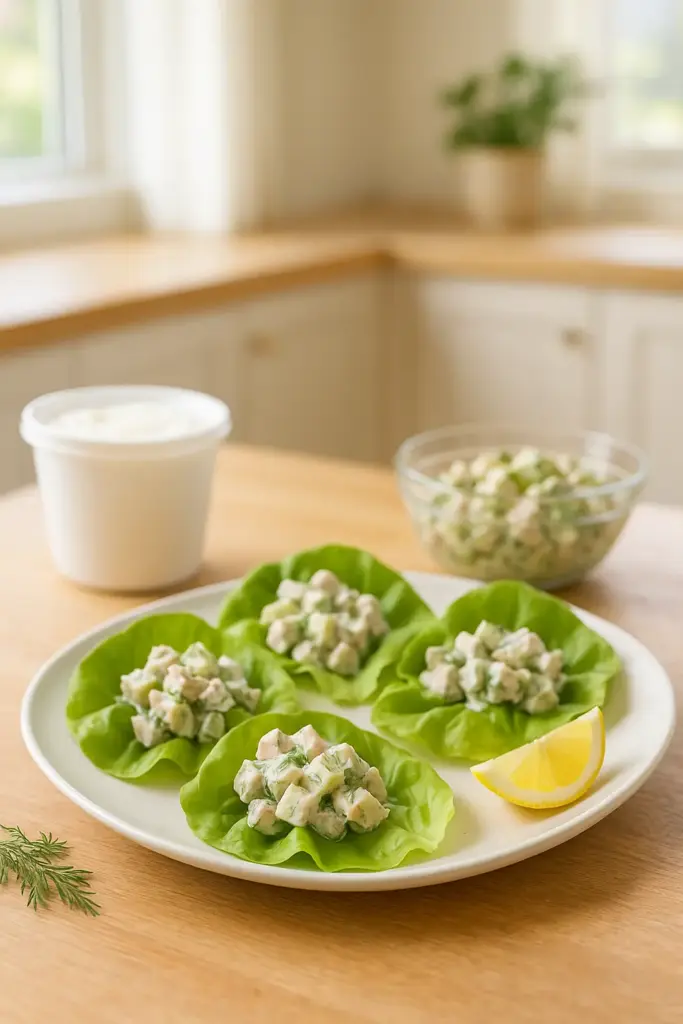 Greek Yogurt Chicken Salad with fresh dill recipe