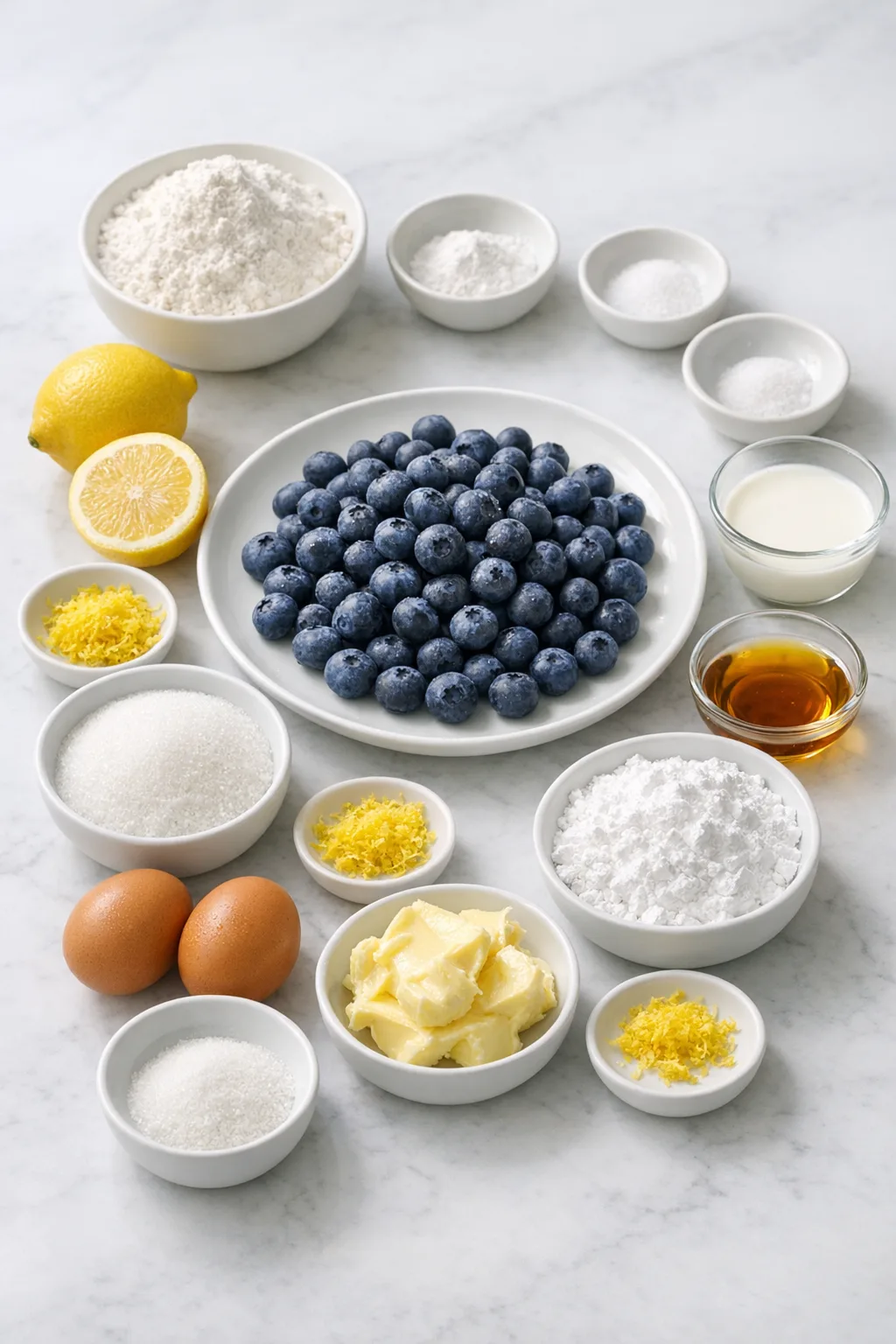 Ingredients for Blueberry Bread