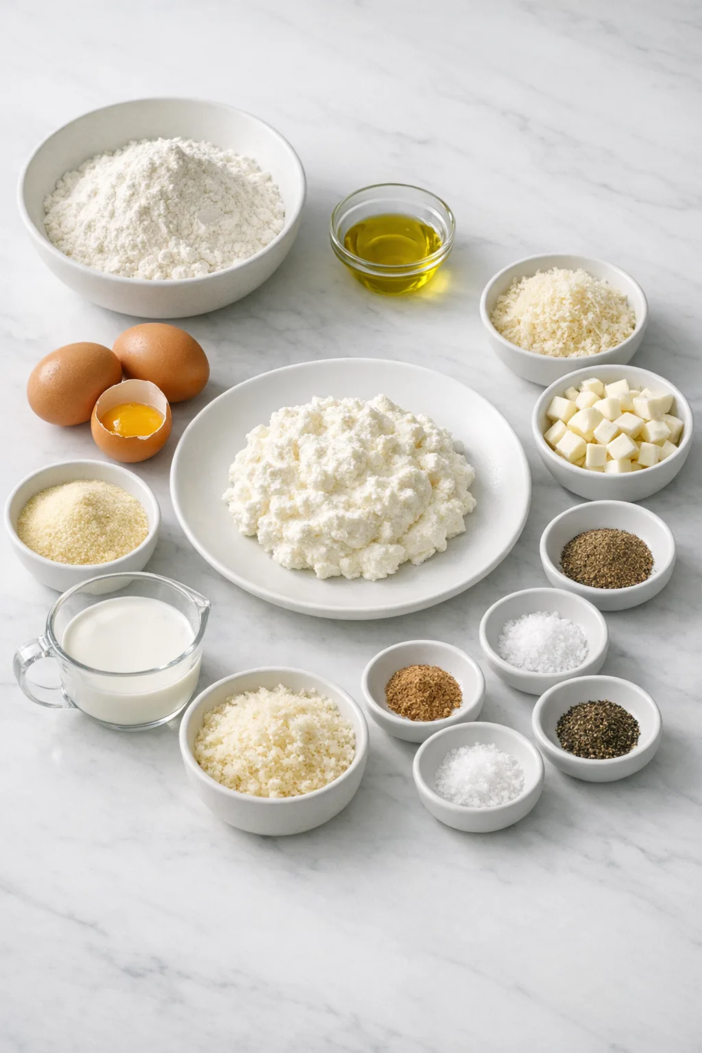 Ingredients for Cheese Ravioli