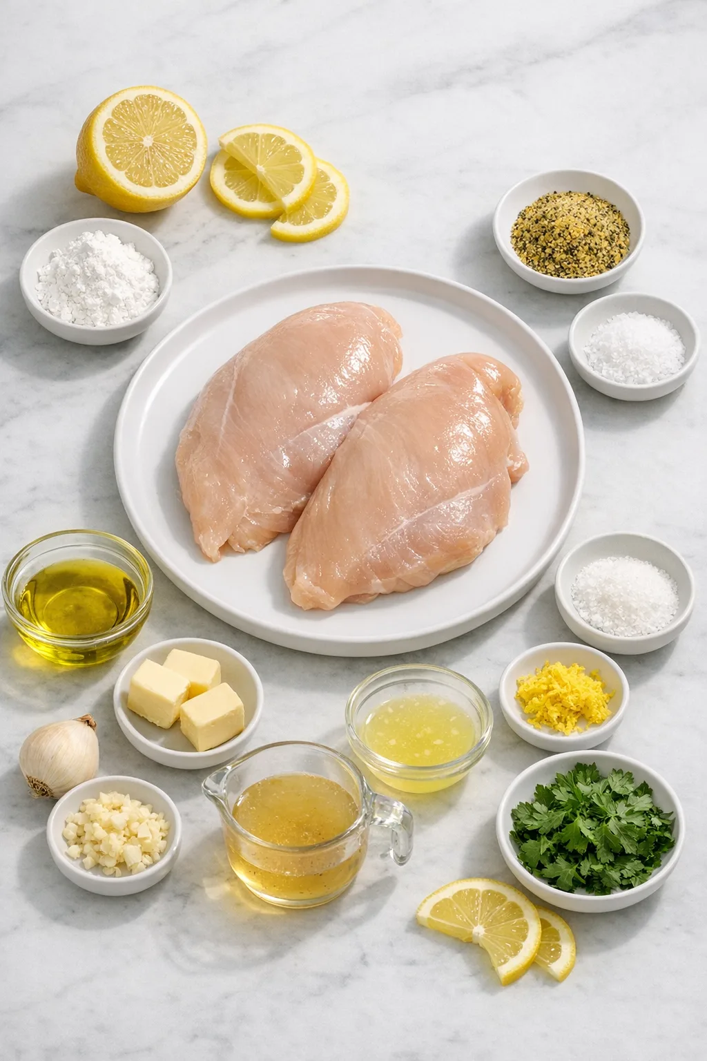 Ingredients for Lemon Pepper Chicken