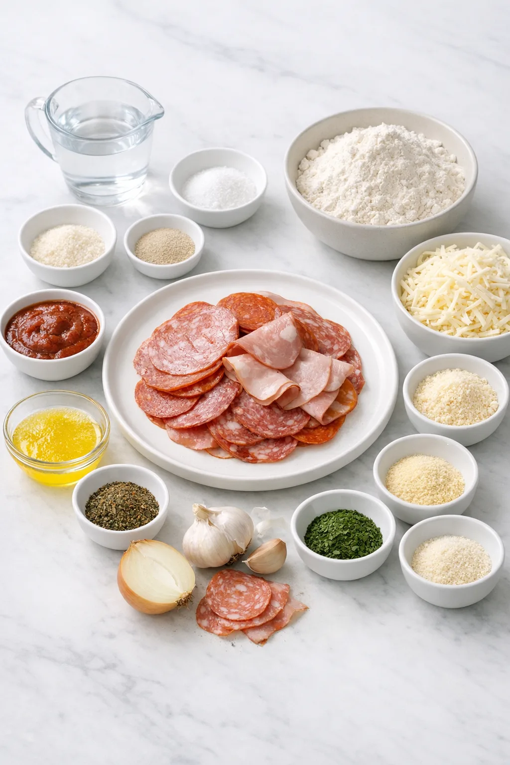 Ingredients for Pizza Rolls