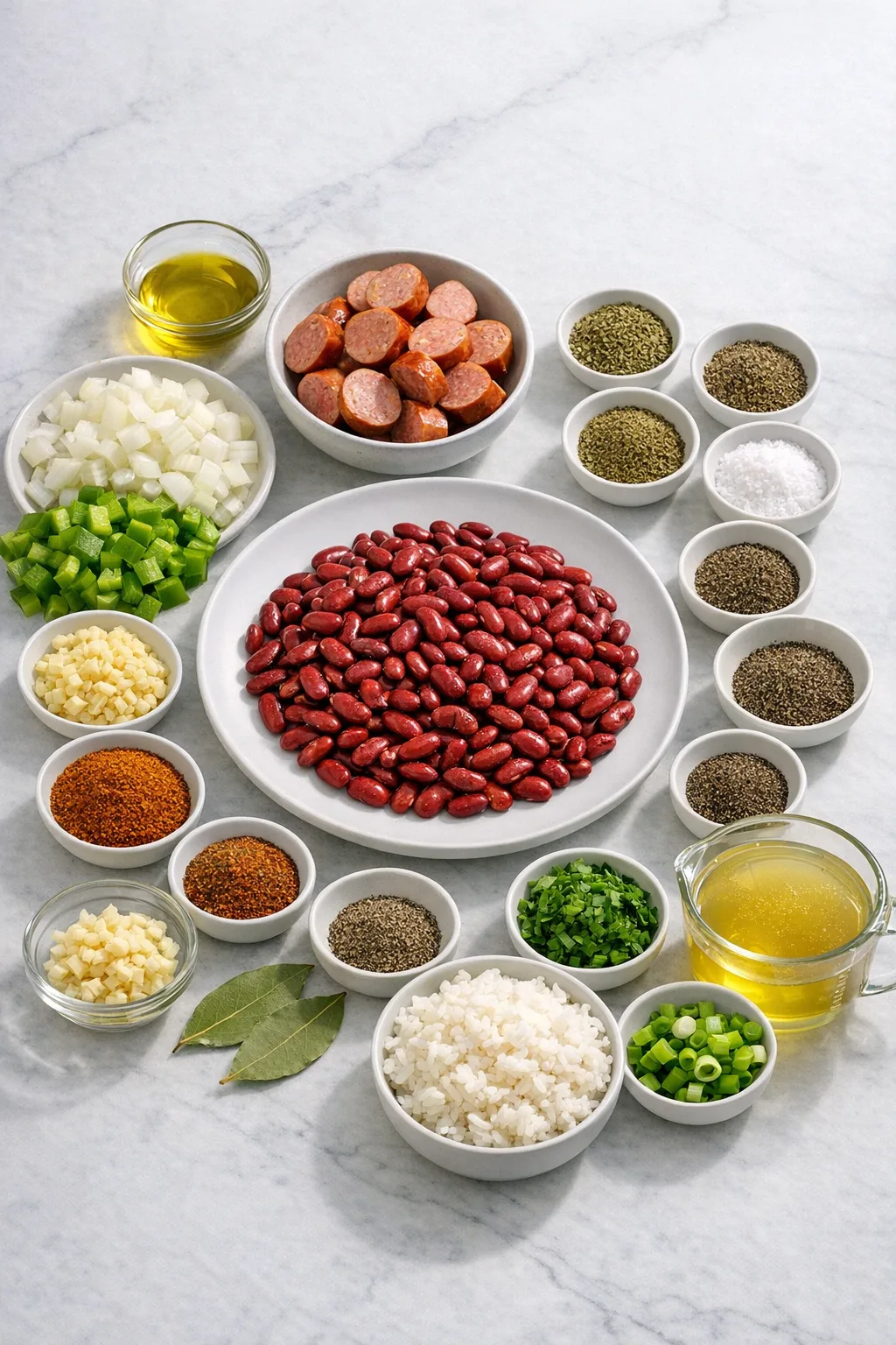 Ingredients for Red Beans and Rice