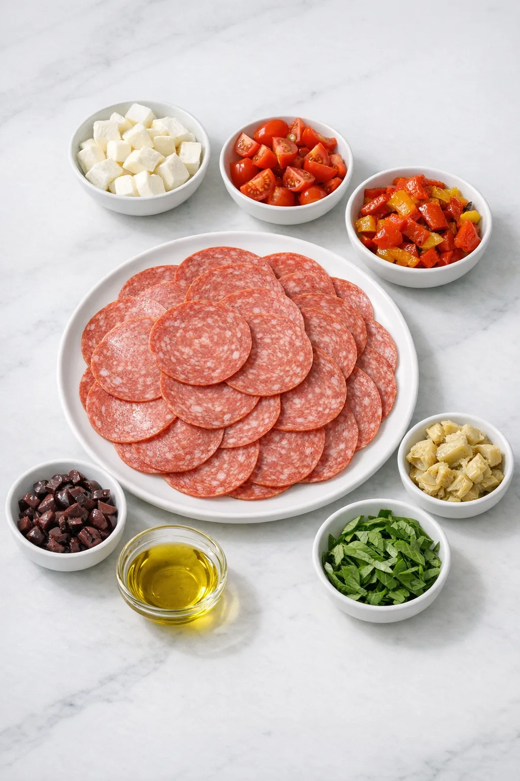 Ingredients for Salami Cups