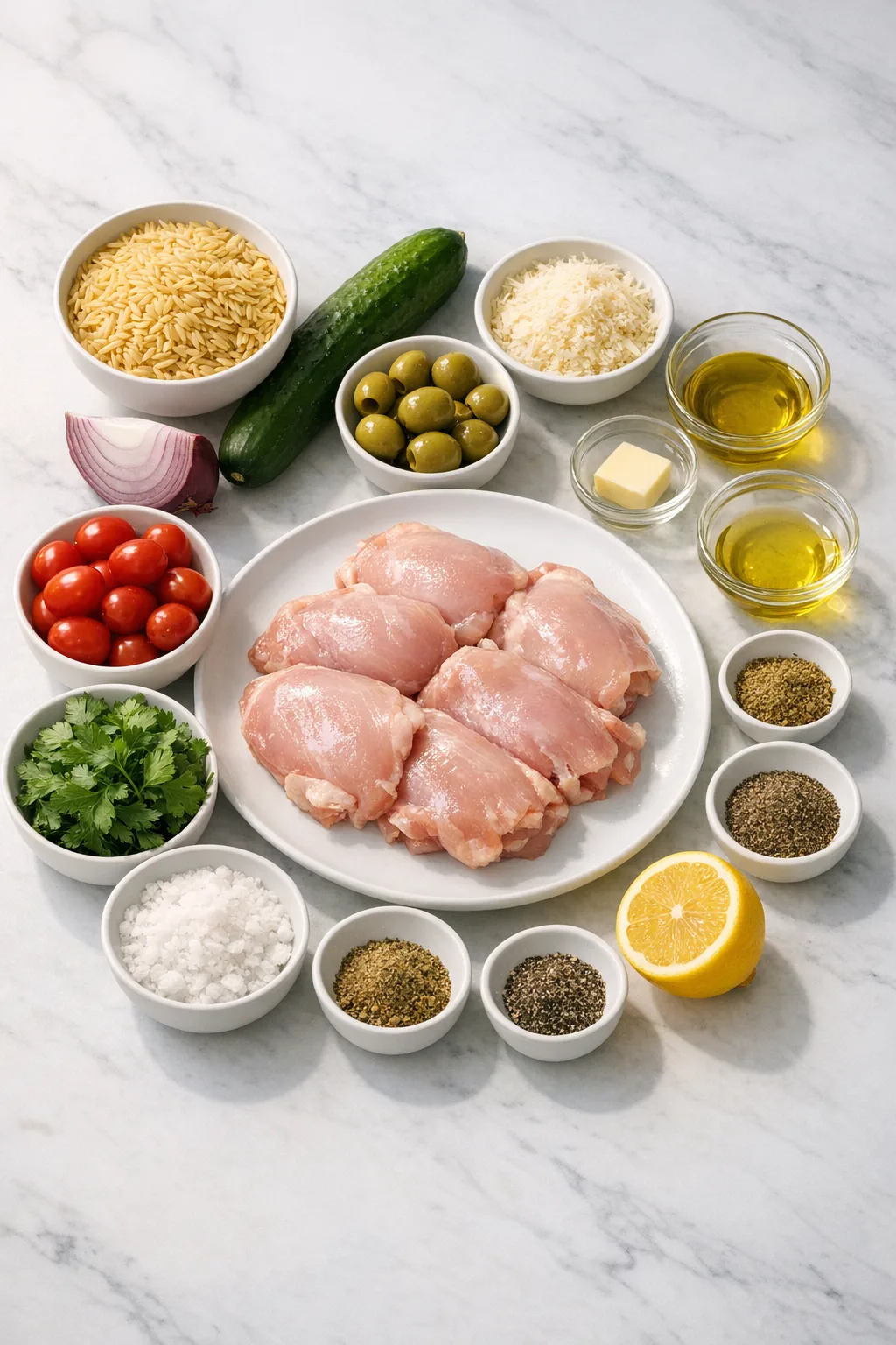 Ingredients for Chicken Orzo