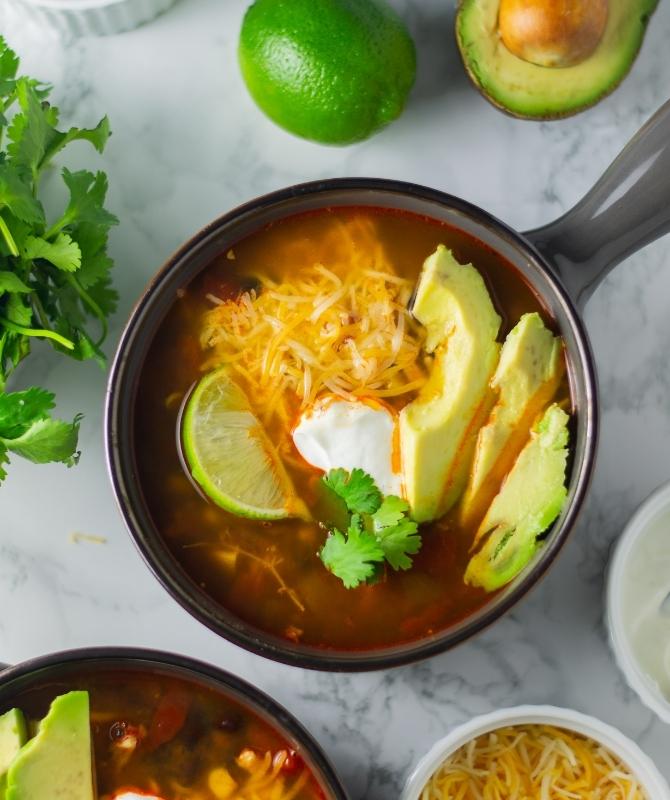 How to make instant Pot Chicken Tortilla Soup