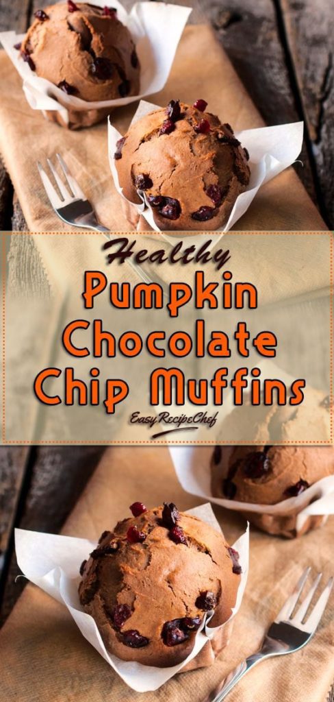 Healthy Pumpkin Chocolate Chip Muffins 12