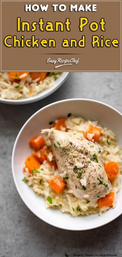 How to make Golden Instant Pot Chicken and Rice