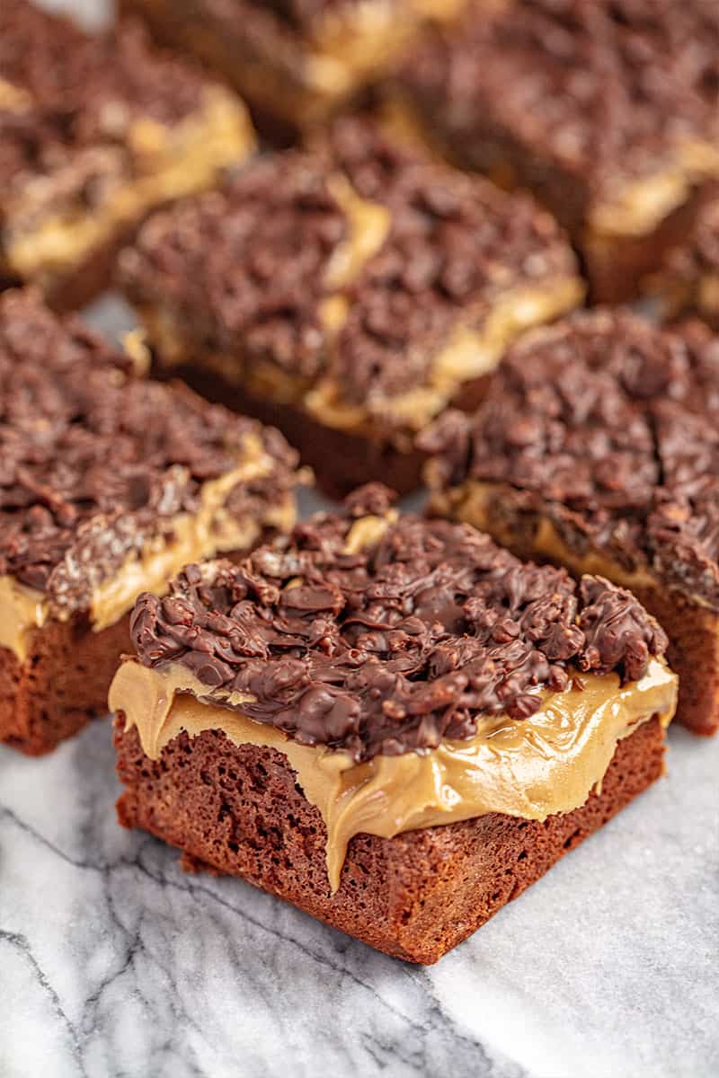 Peanut Butter Crunch Brownies