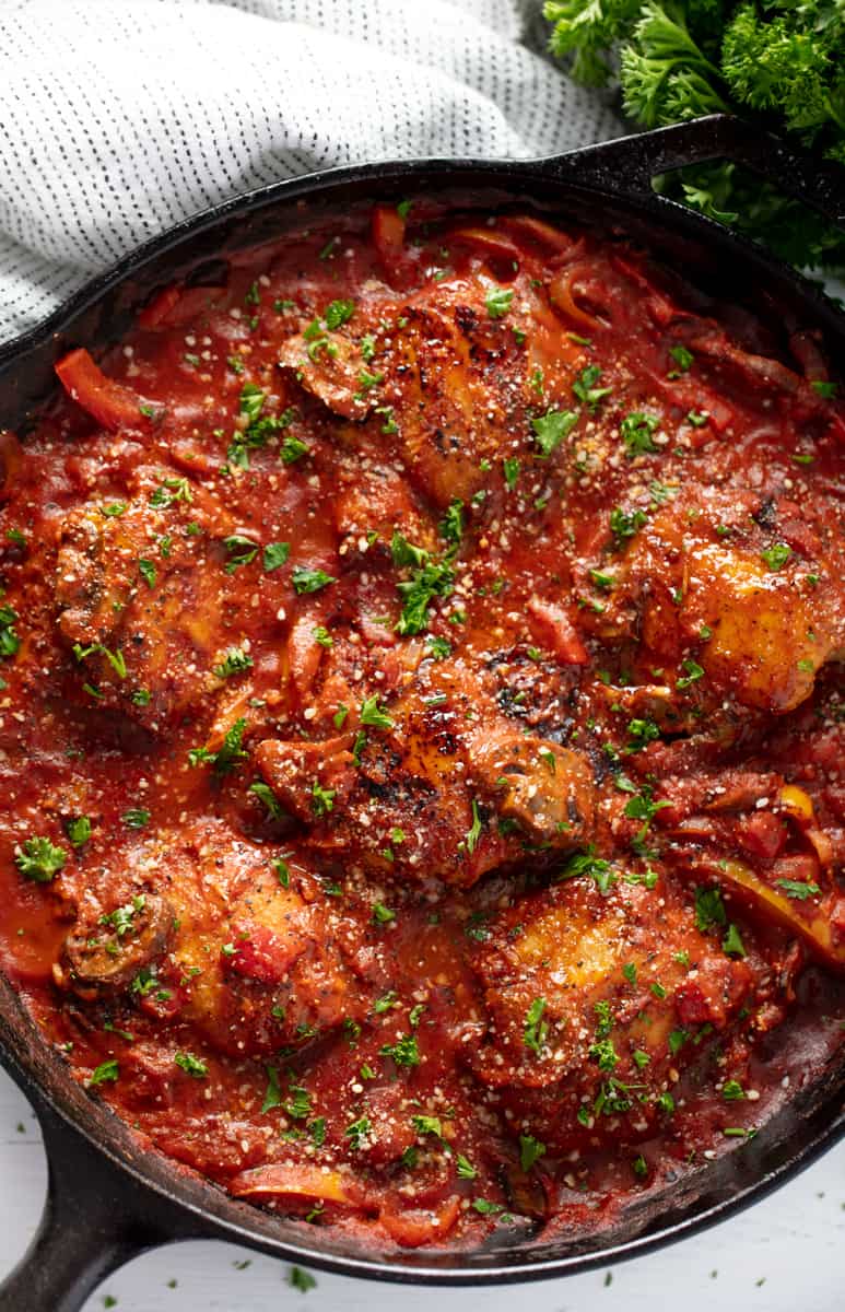 Authentic Italian Chicken Cacciatore - Easy Recipe Chef