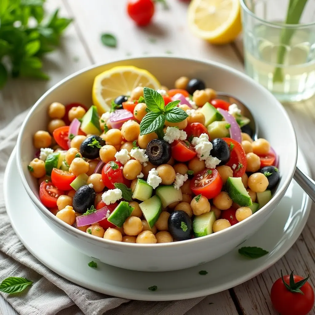 How to Make Mediterranean Chickpea Salad