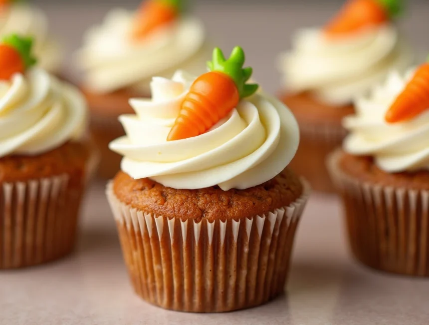Carrot Cake Cupcakes with Best Frosting