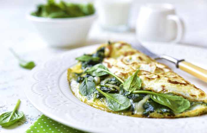 Stuffed-Spinach-Omelet