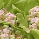 creamy yogurt chicken salad with apples and celery