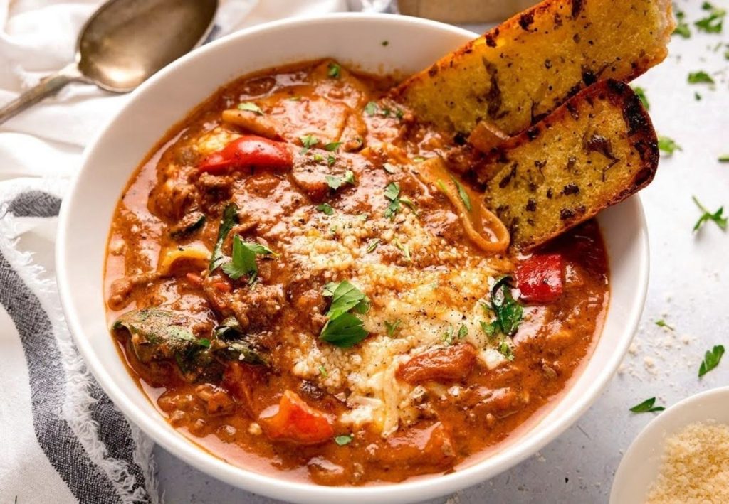 One-Pan Lasagna Soup Recipe