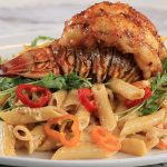 Pasta Recipe With Honey Cajun Lobster tail