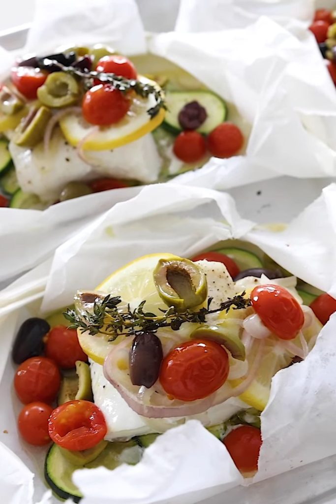 Mediterranean Cod en Papillote Recipe