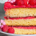 Raspberry Almond Cake with Raspberry Buttercream