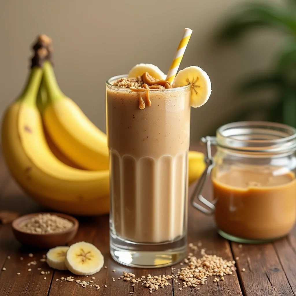How to Make a Peanut Butter Banana Smoothie