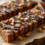 Peanut Butter and Chocolate Protein Bars No Bake GF