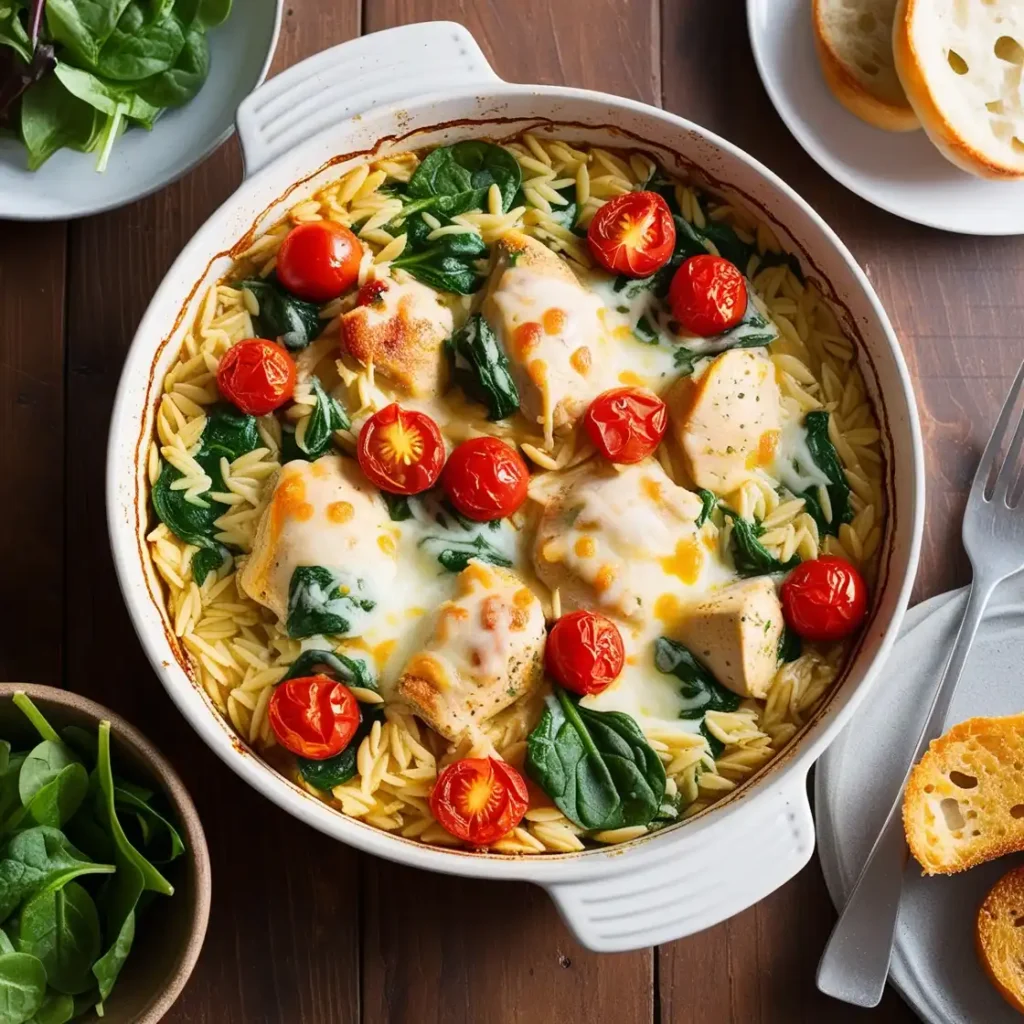Chicken Orzo Bake