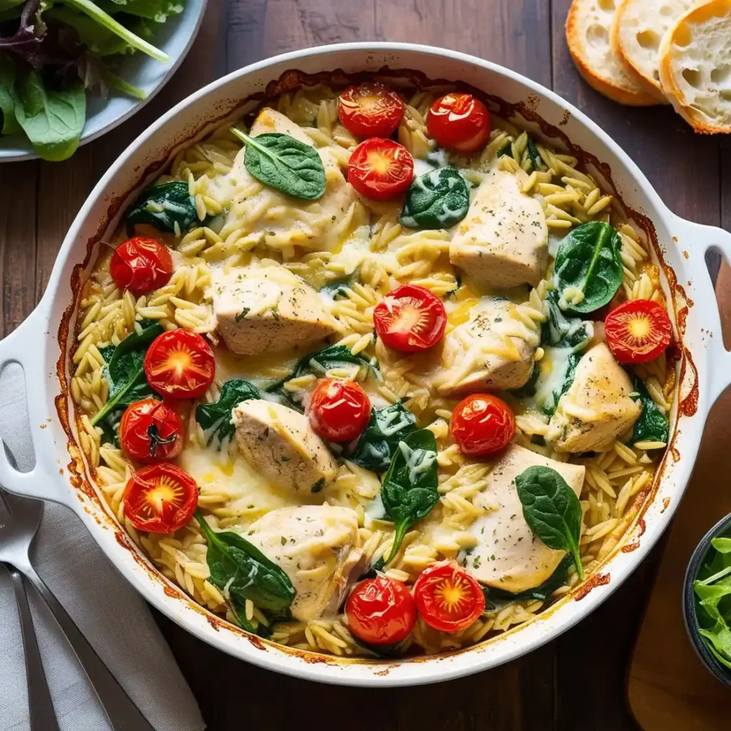 How to Make Chicken Orzo Bake