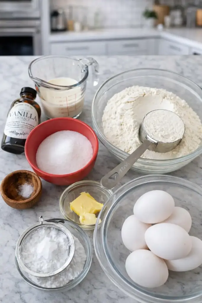 Angel Wing Cookies Ingredients
