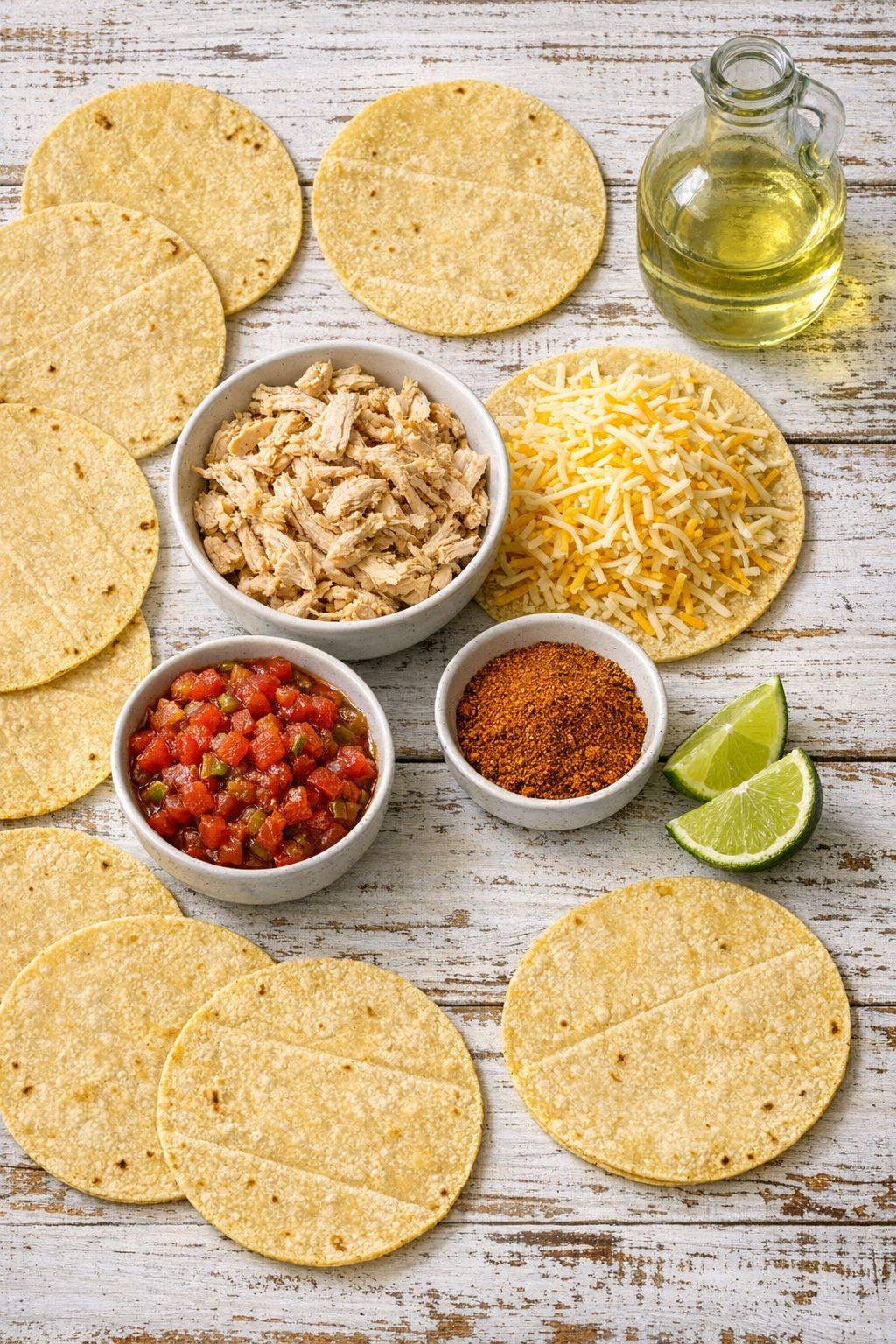 Ingredients for Baked Chicken Tacos