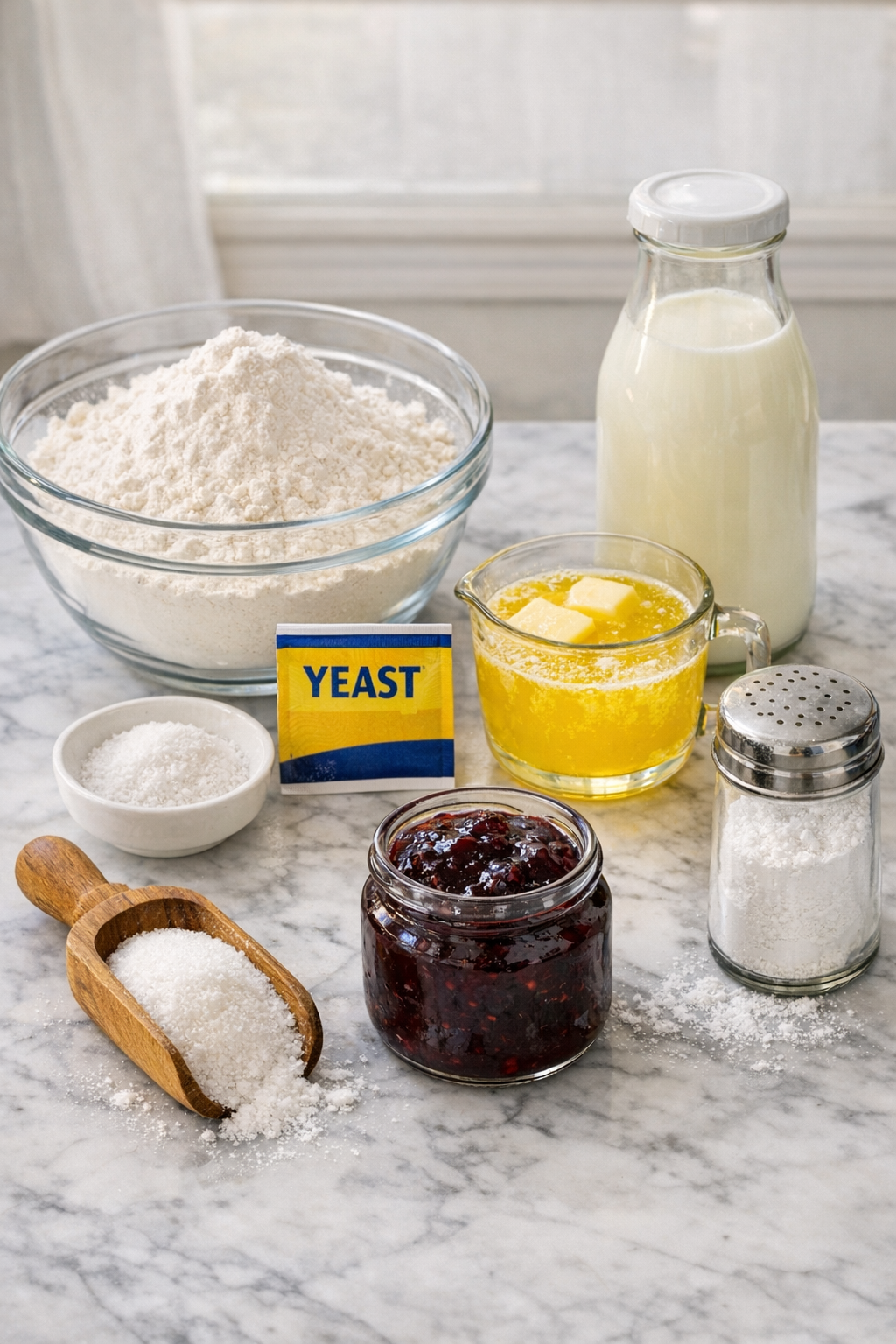 Ingredients for Rugelach Cookies