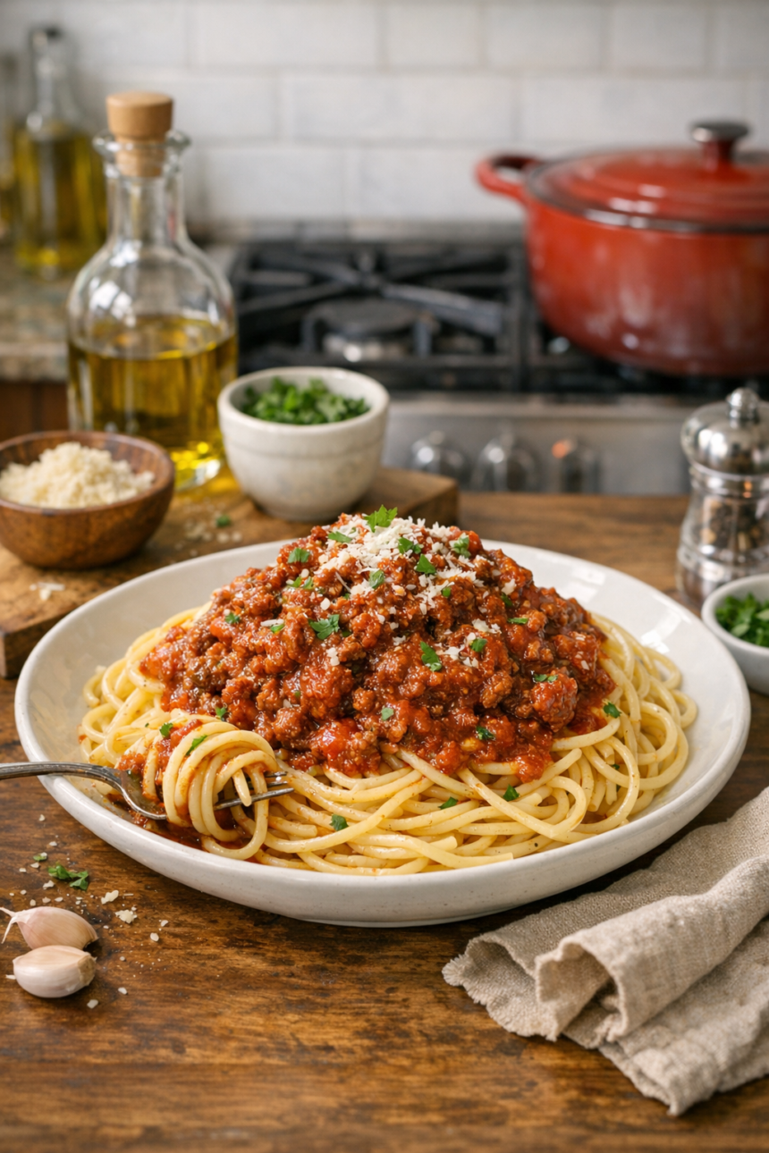 spaghetti meat sauce