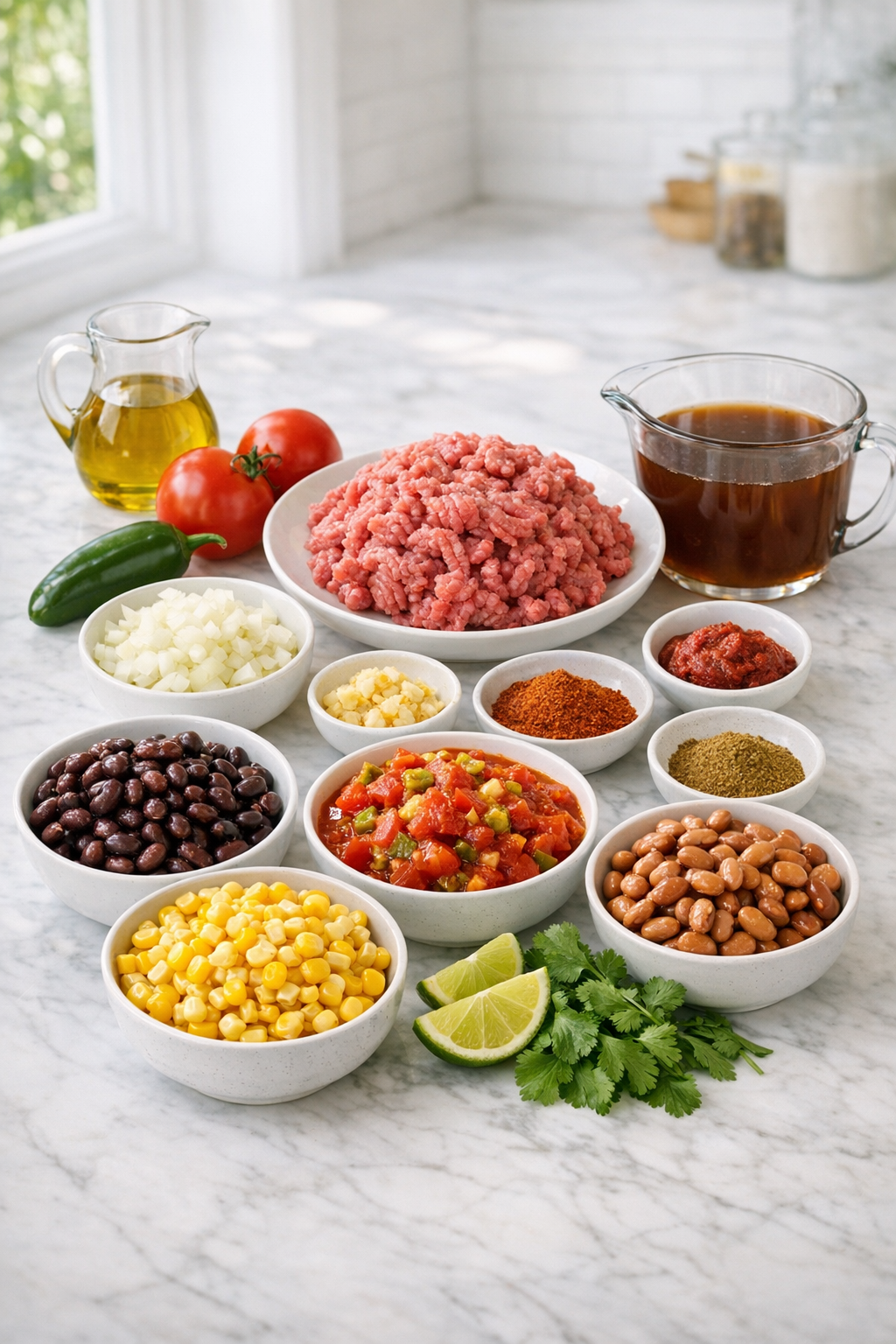 Ingredients for Taco Soup