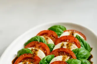 Caprese Salad with tomatoes and mozzarella recipe