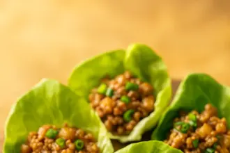 Chicken Lettuce Wraps with hoisin sauce recipe