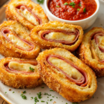 Stromboli with melted cheese and pepperoni recipe