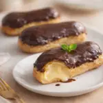 Chocolate eclair with creamy filling recipe